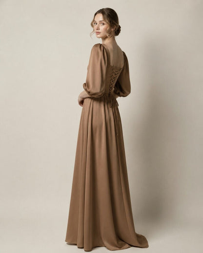 Thalia Puff Sleeve Gown