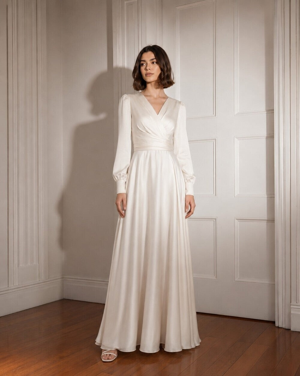 Vivienne Wrap Silk Dress