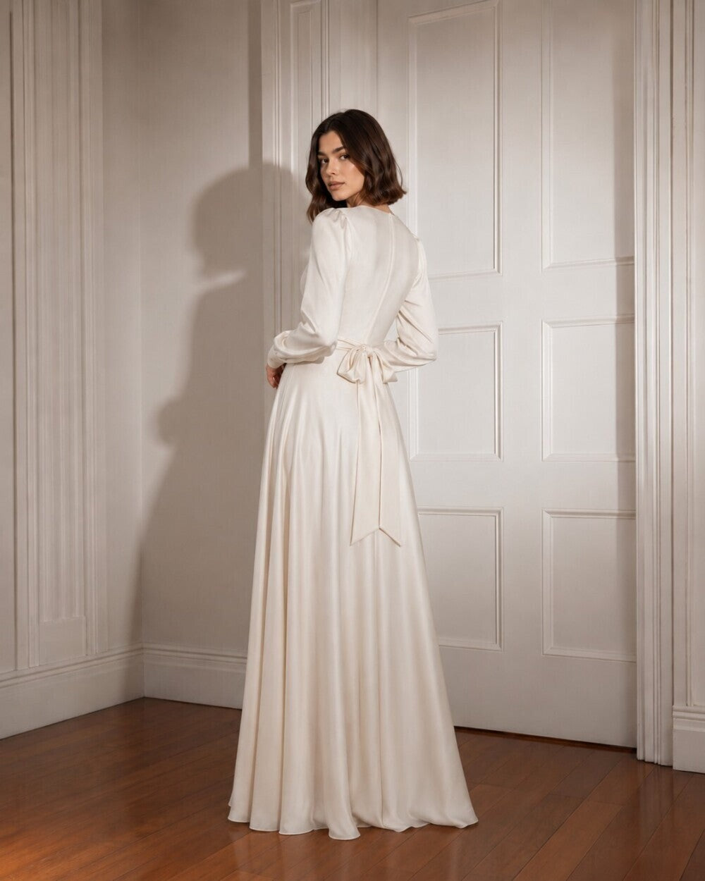 Vivienne Wrap Silk Dress