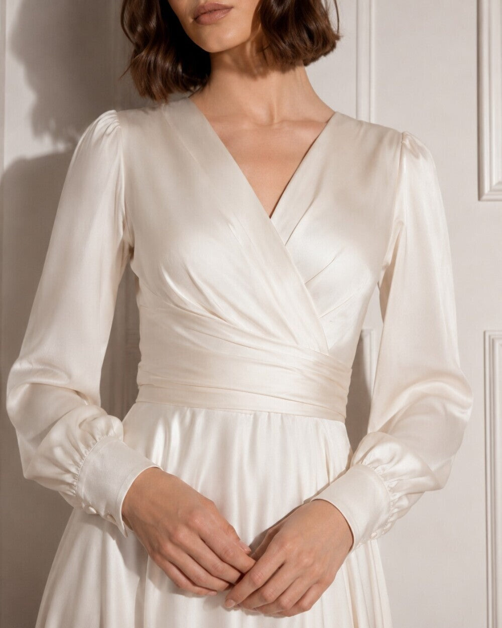 Vivienne Wrap Silk Dress