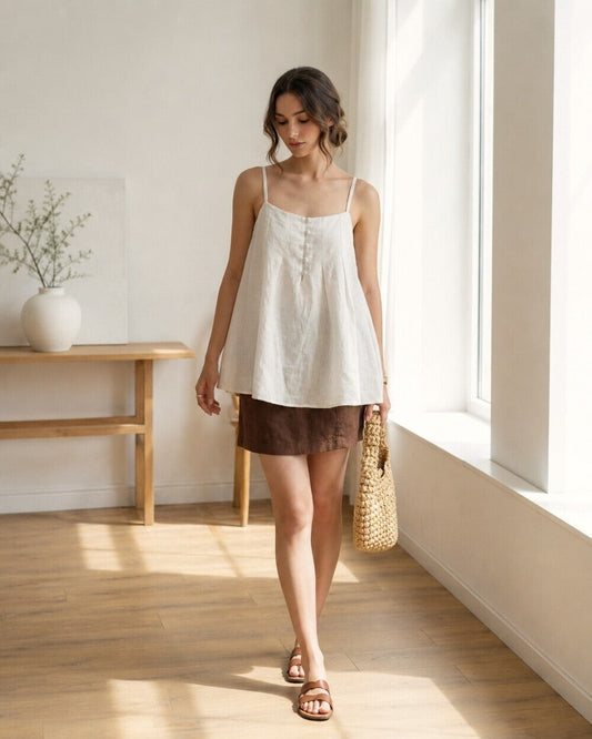 Nadine Linen Cami Top