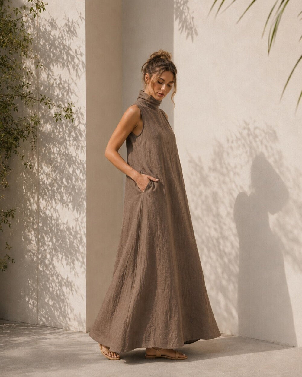 Harper Linen Maxi Dress