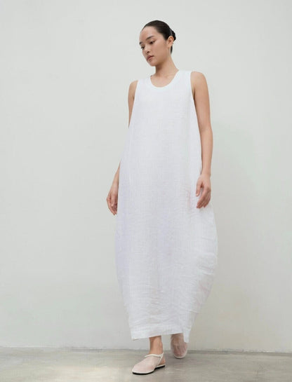 Sage Linen Maxi Dress