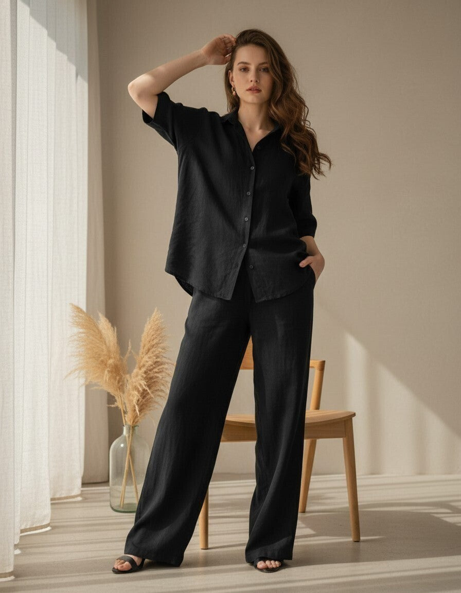 Tuxedo Linen Set
