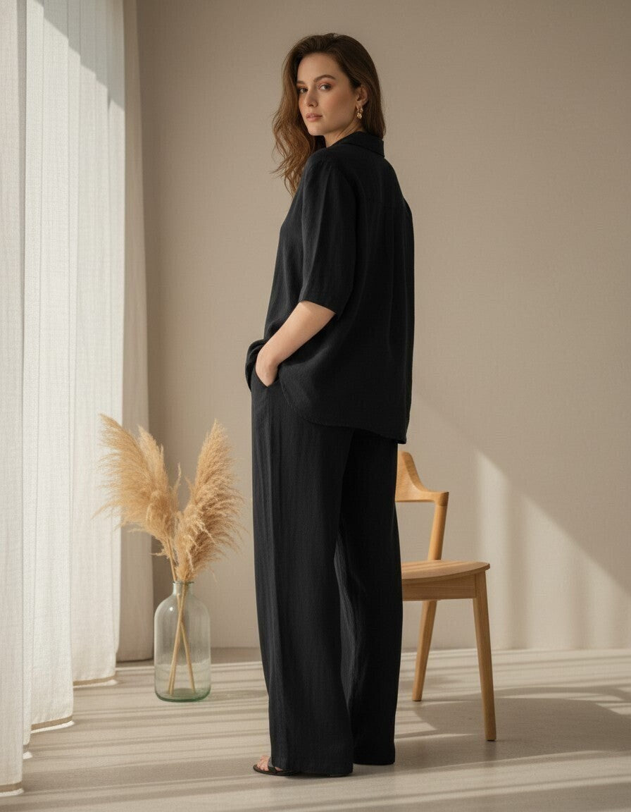 Tuxedo Linen Set