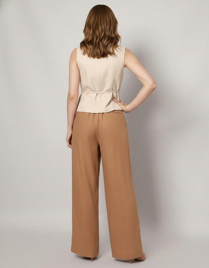 Dune Linen Waistcoat Top