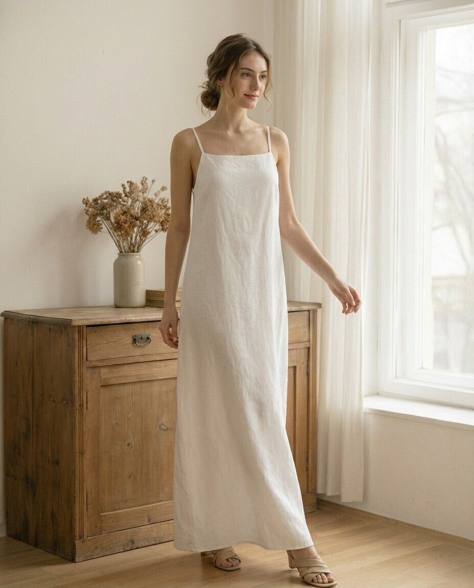 Anais Linen Maxi Dress