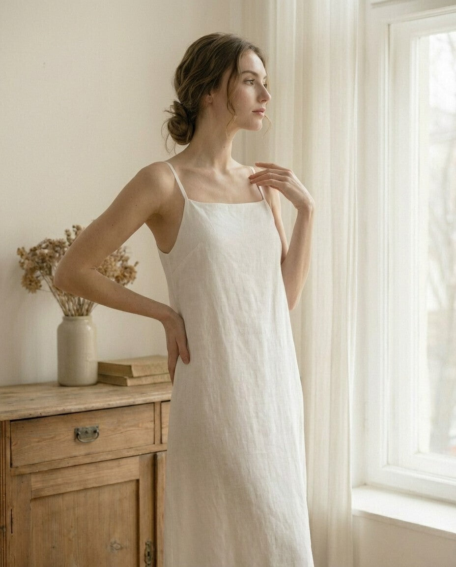 Anais Linen Maxi Dress