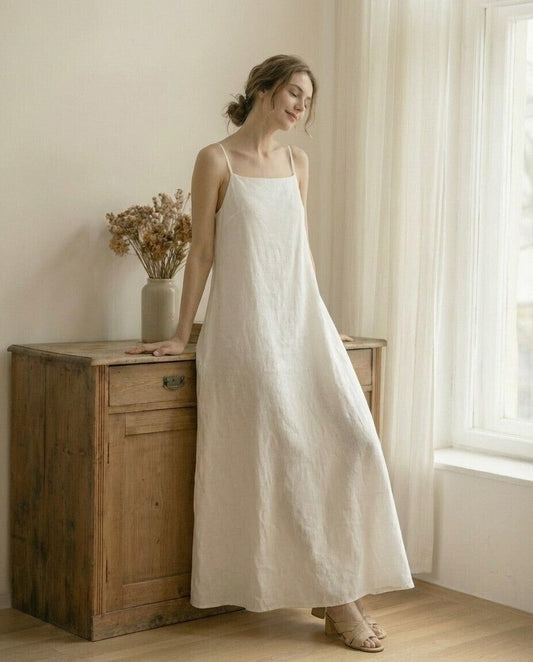Anais Linen Maxi Dress