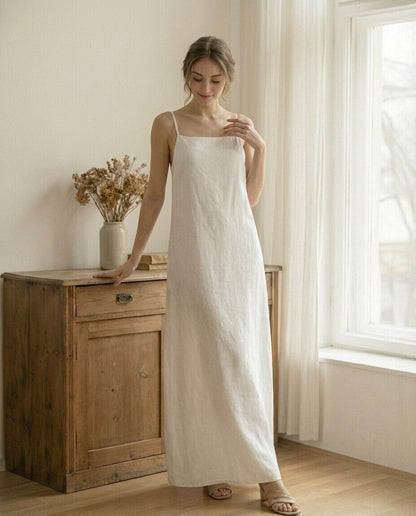 Anais Linen Maxi Dress