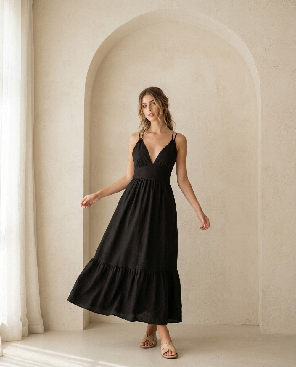Vie Linen Maxi Dress