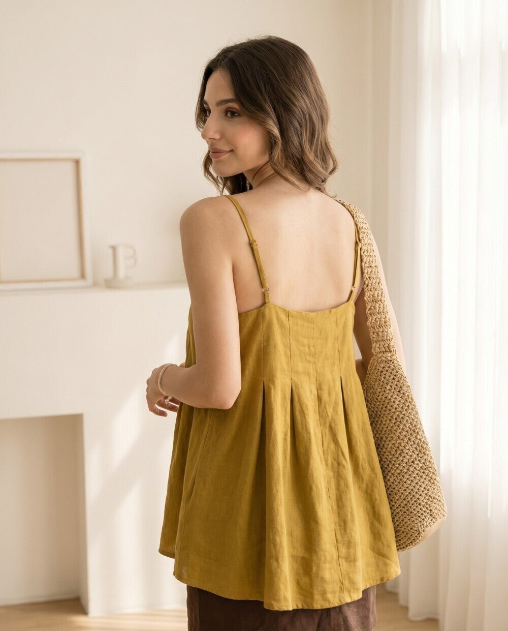 Nadine Linen Cami Top