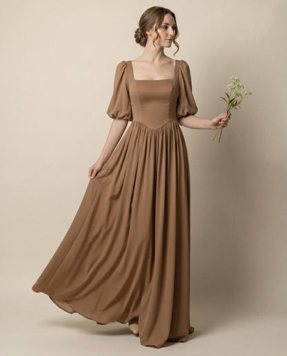 Thalia Puff Sleeve Gown