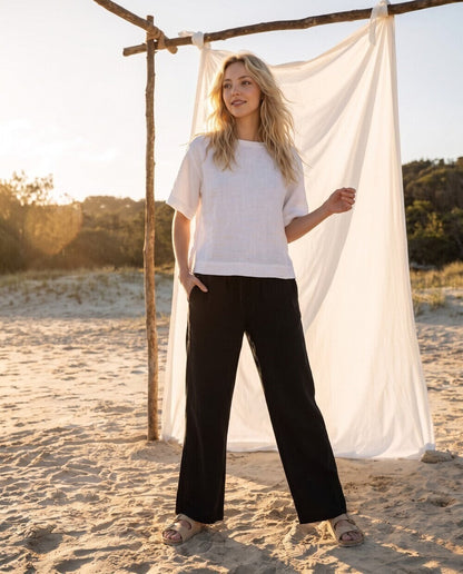 Leonie Linen Top