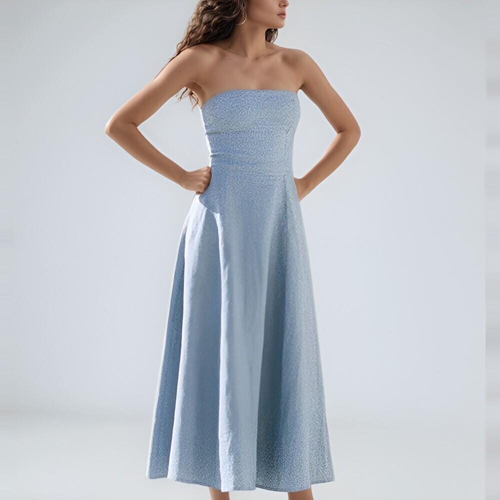 Linen Bustier Dress With Pocket, Long Linen Full Length Dress, Sleeveless Dress, Maxi Linen Dress, Vintage Summer Dress, Minimalist Outfit
