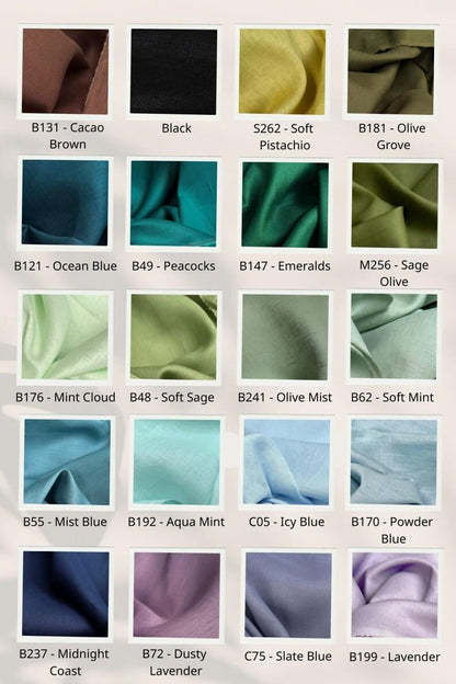 Solace Linen Wrap Top