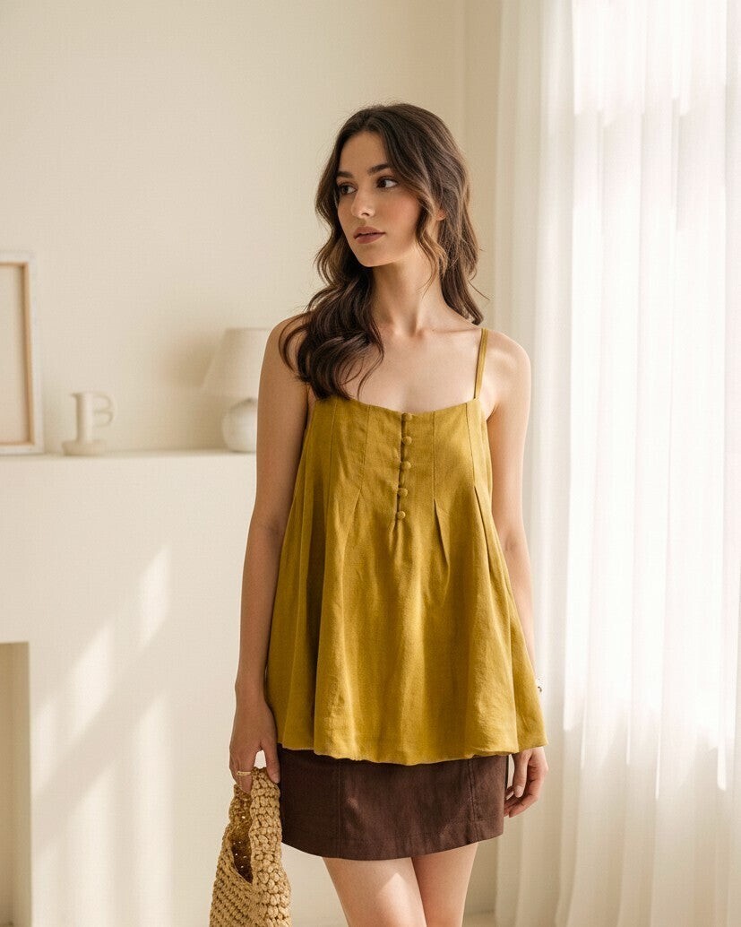 Nadine Linen Cami Top