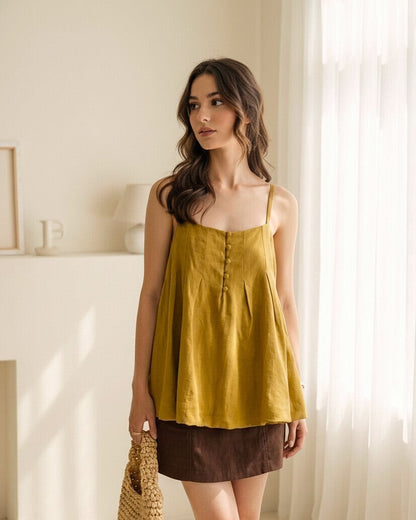 Nadine Linen Cami Top