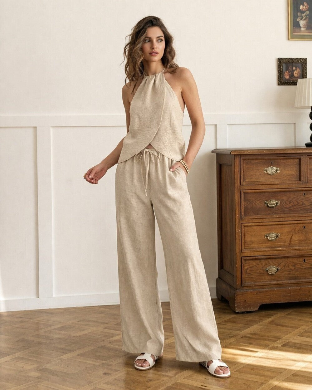 Sabine Linen Two Piece Set
