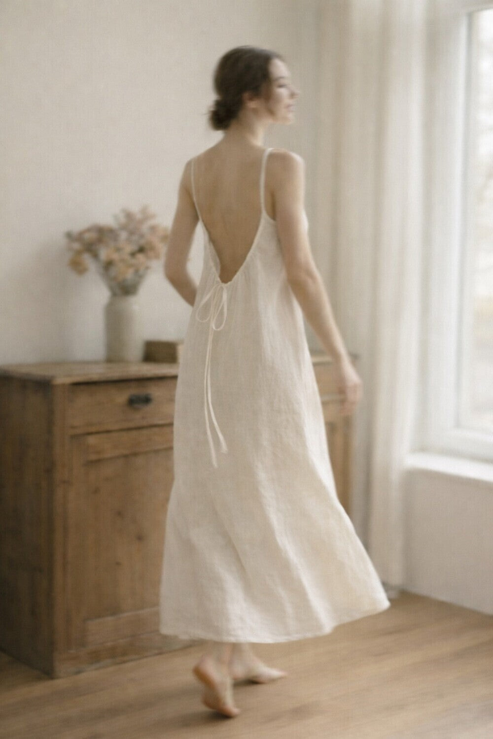 Anais Linen Maxi Dress