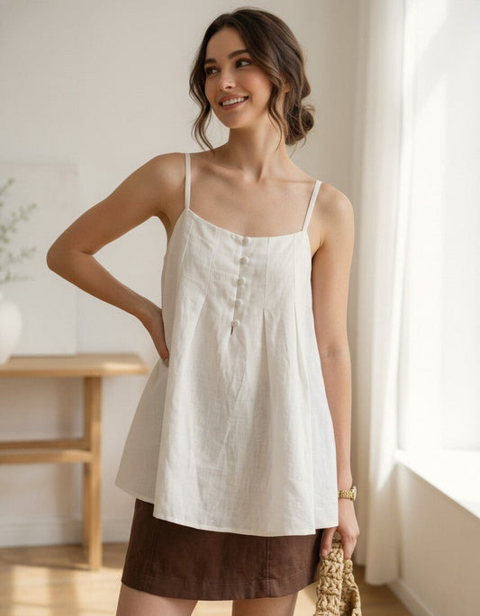 Nadine Linen Cami Top