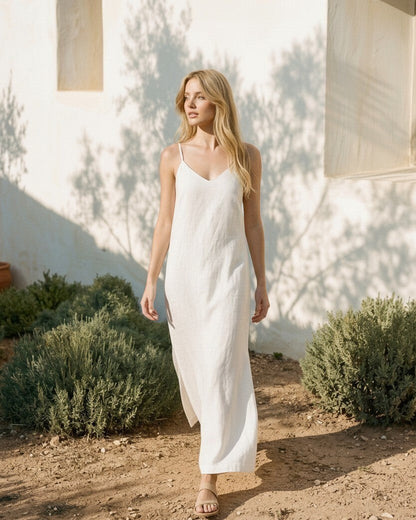 Lucienne Linen Maxi Dress