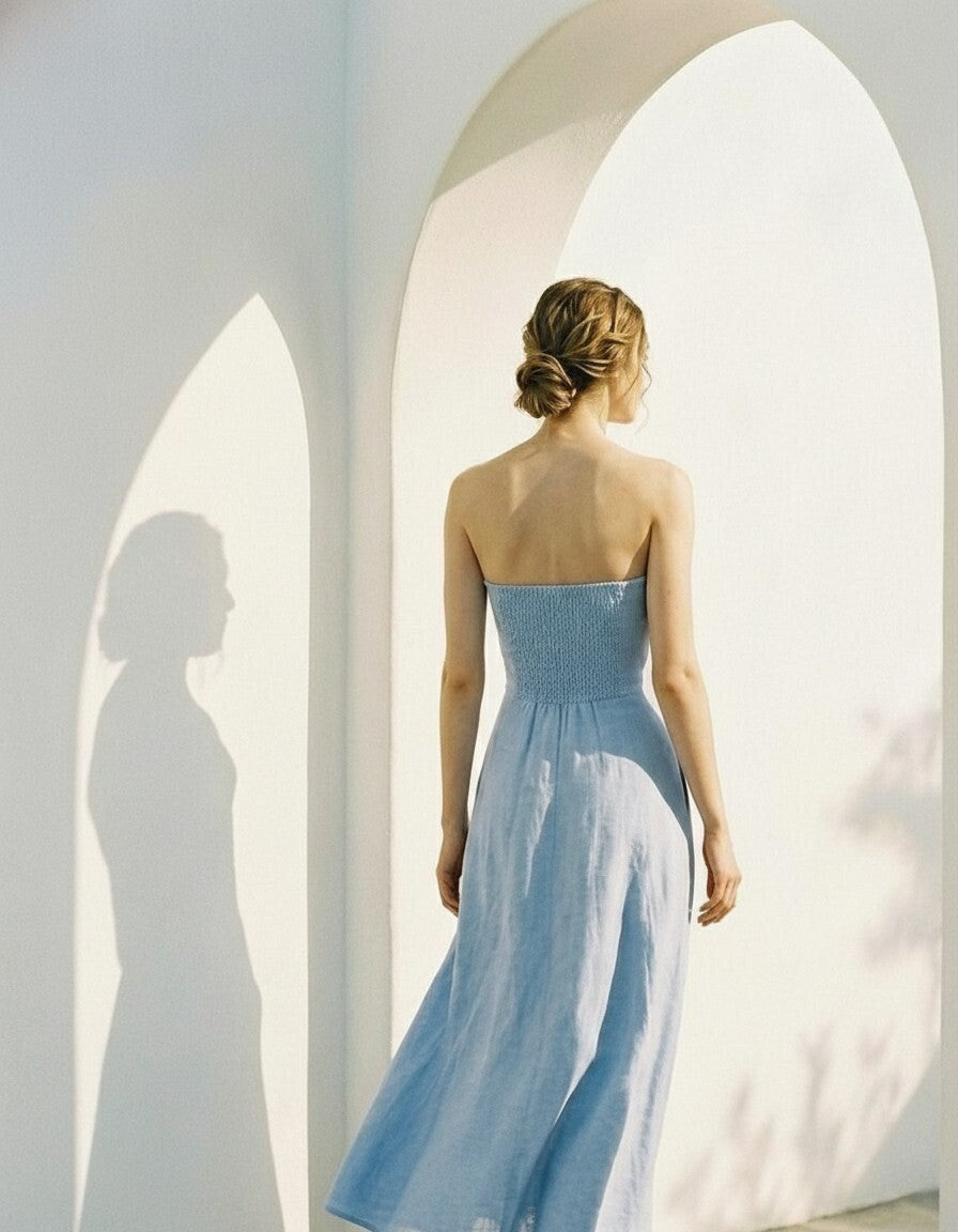 Serena Linen Maxi Dress