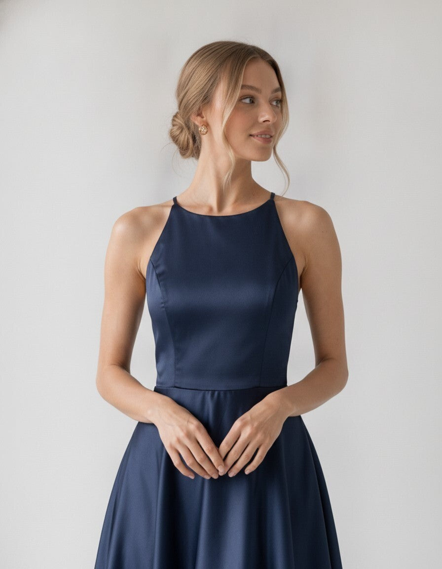 Evelyn Silk Midi Dress