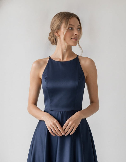Evelyn Silk Midi Dress